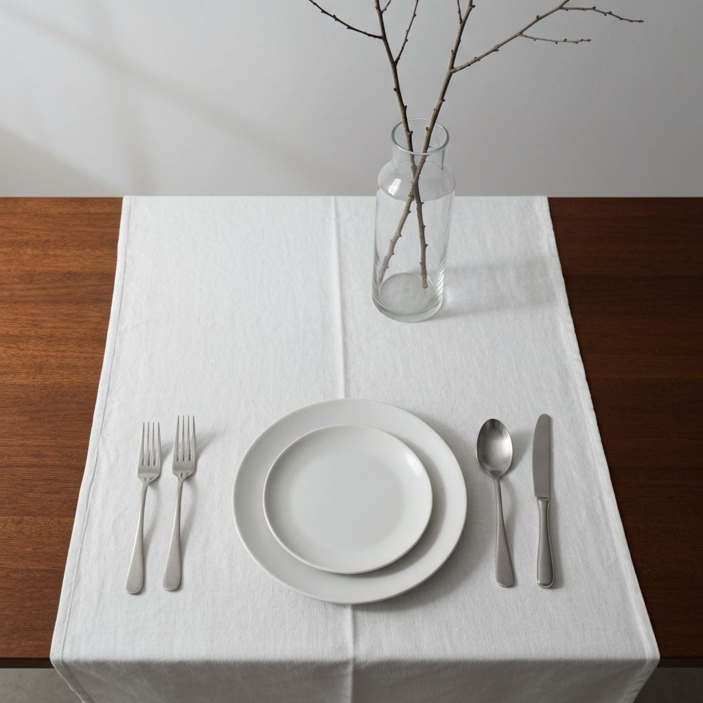 Masă simplă văzută de sus